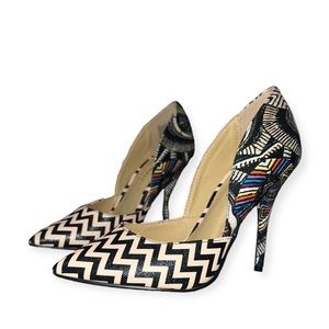 Abstract print Nine West pumps